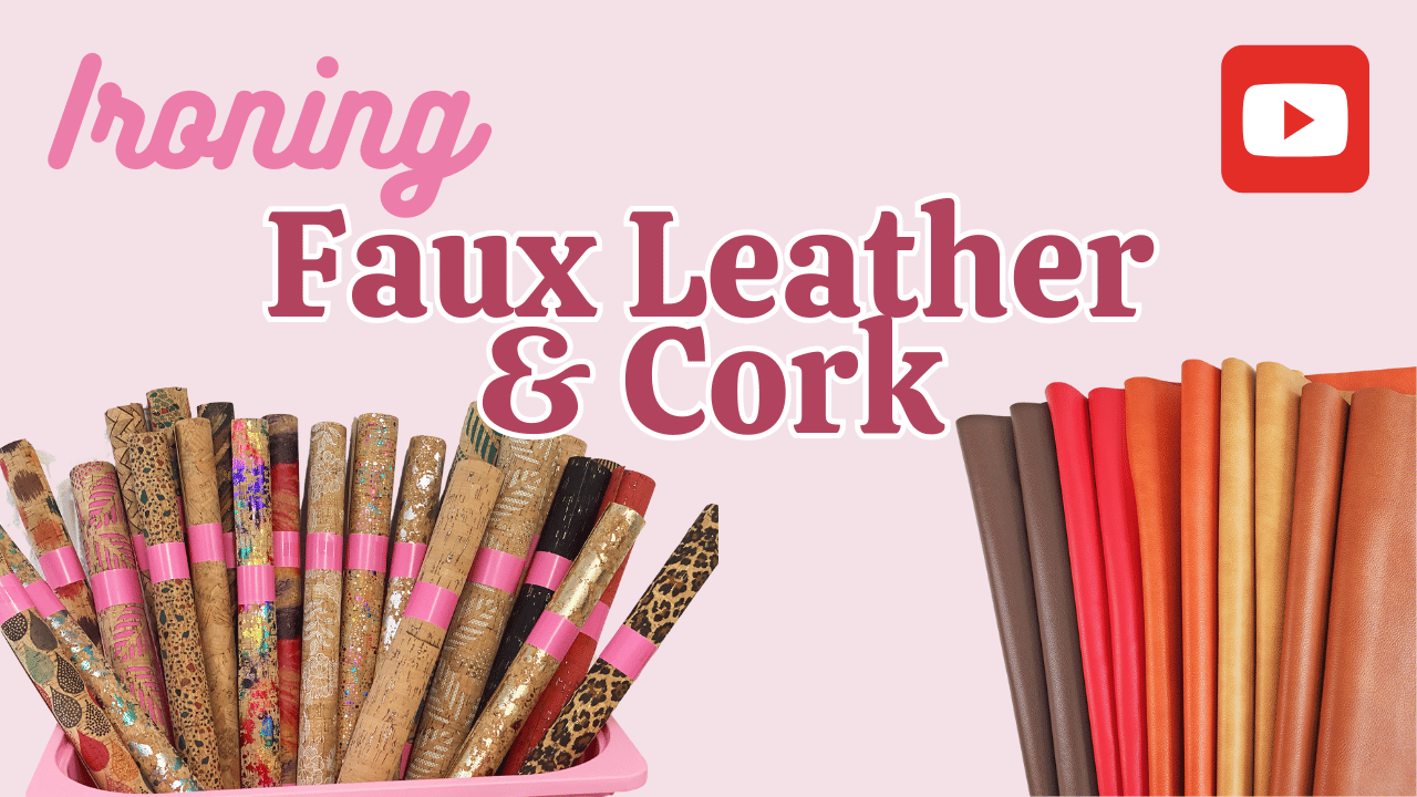 ironing faux leather and cork sweet pea studio