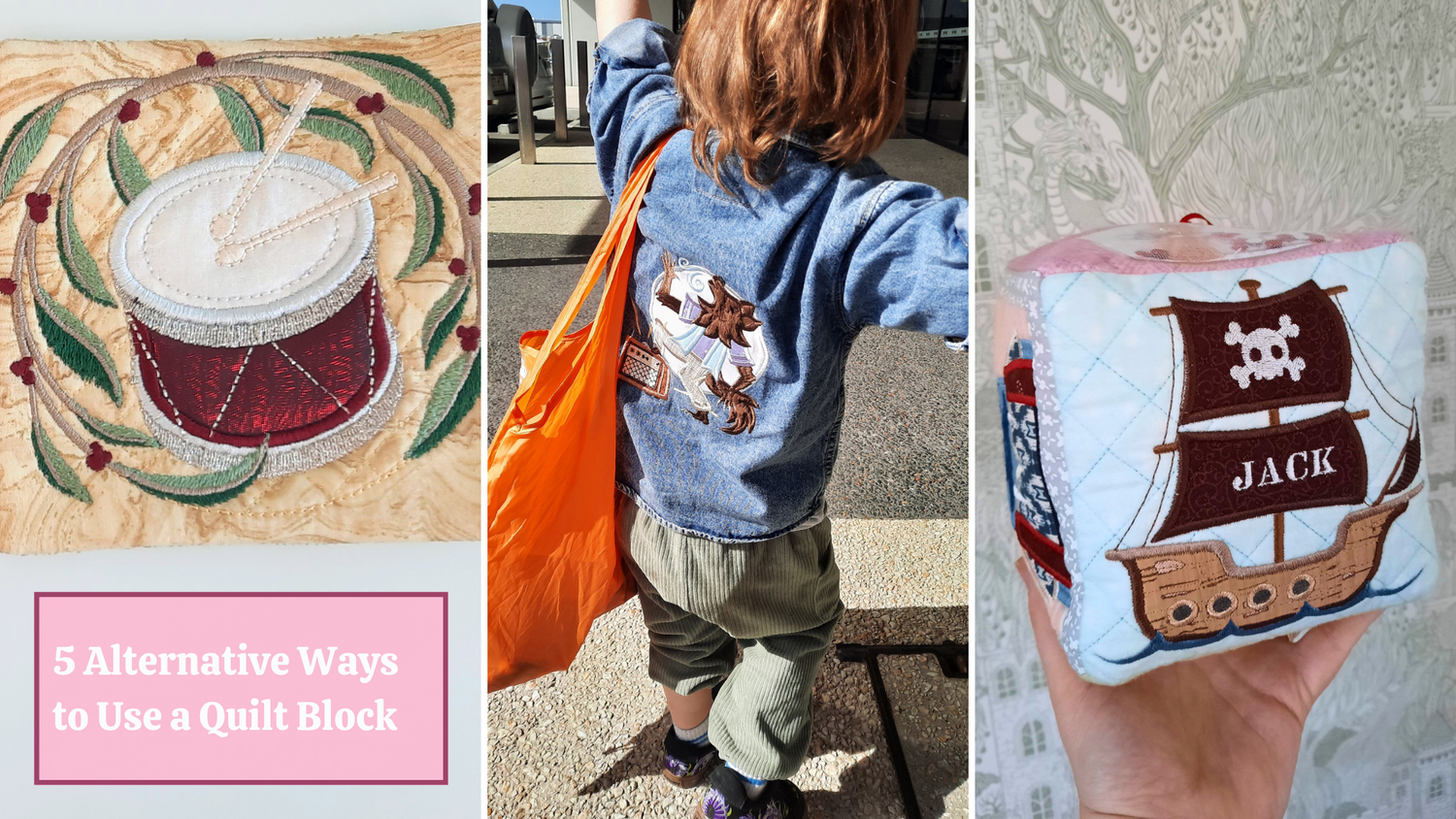 5 Alternative Ways to Use a Quilt Block