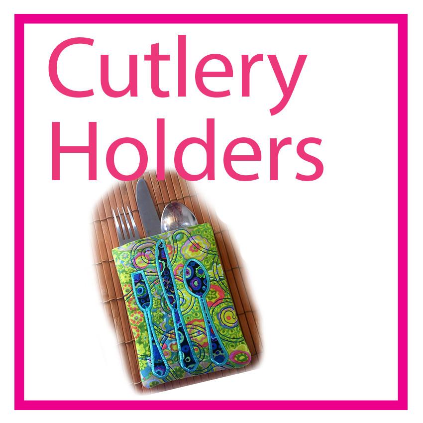 Cutlery holders Cutlery holders in the hoop machine embroidery designs