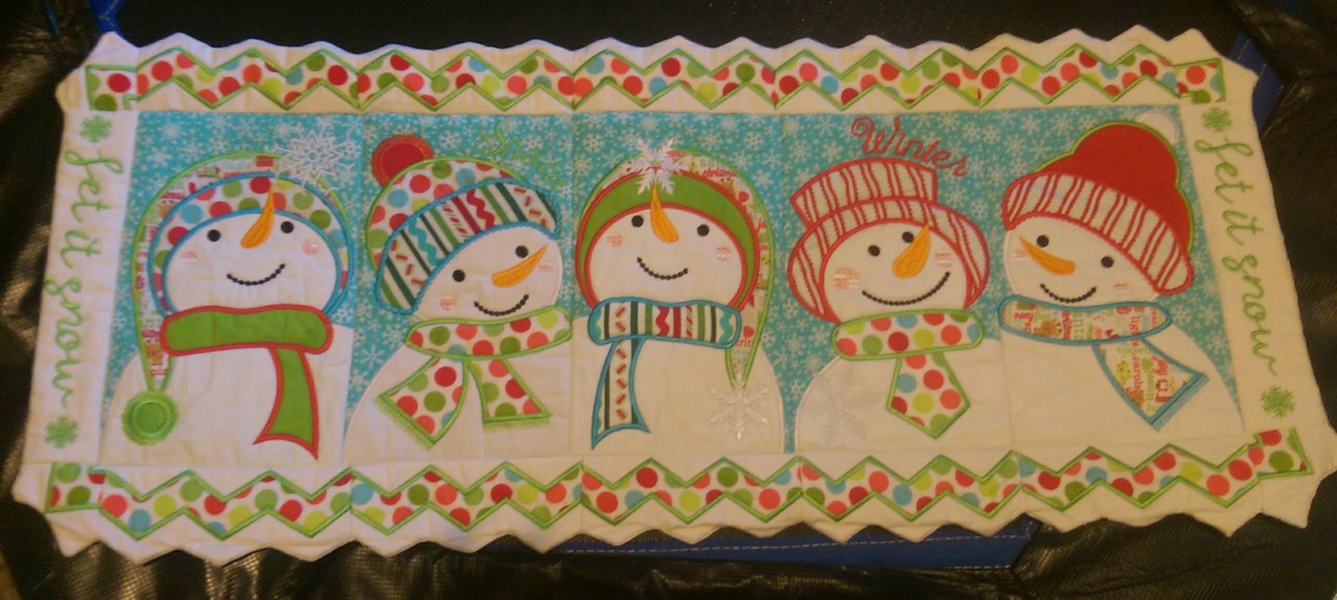 Zigzag quilt border block 5x5 6x6 7x7 and 8x8