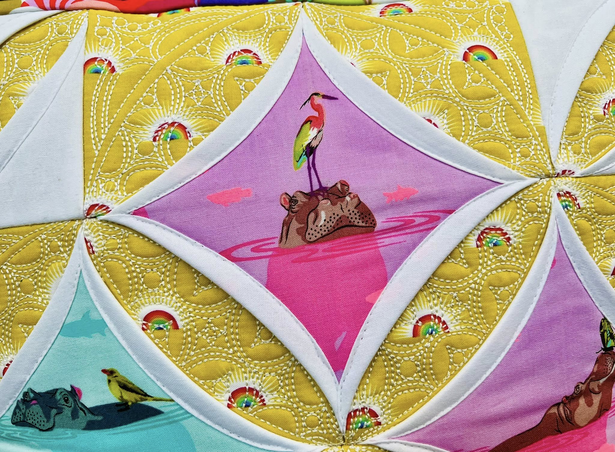 Traditional Cathedral Window Quilt