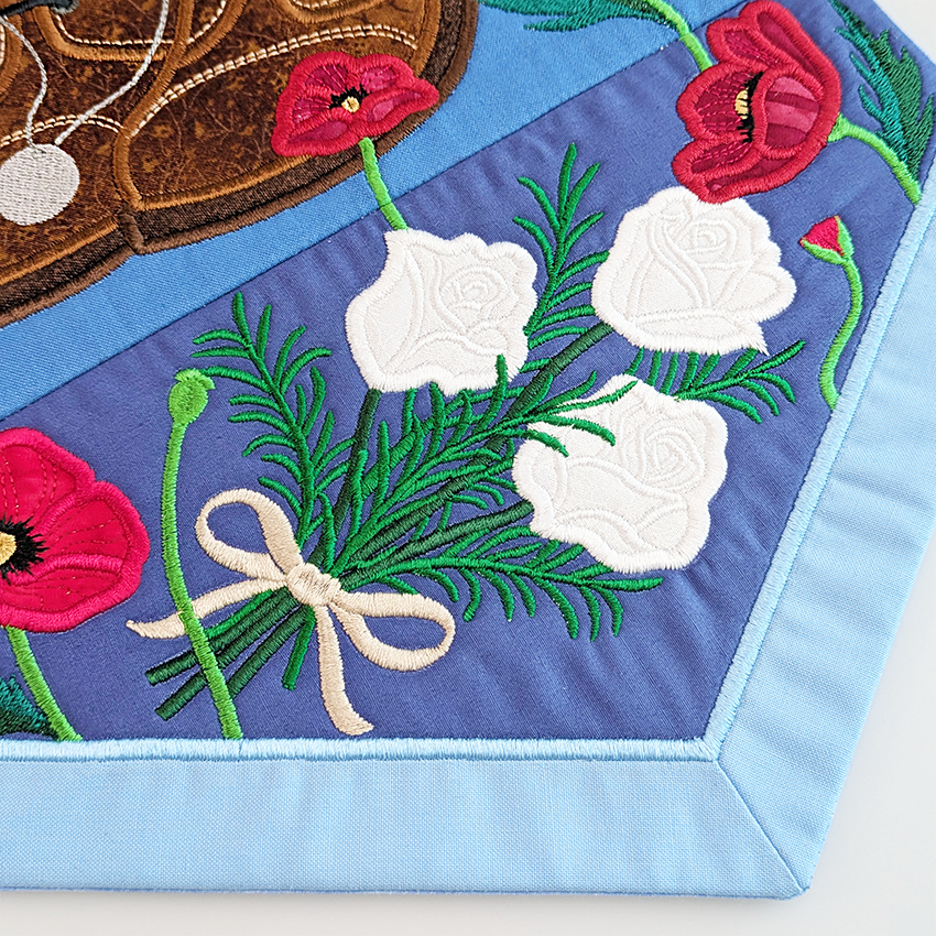 Australian and New Zealand Memorial Hanger In the hoop machine embroidery designs