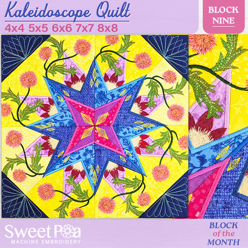 BOM Kaleidoscope Quilt - Block 9