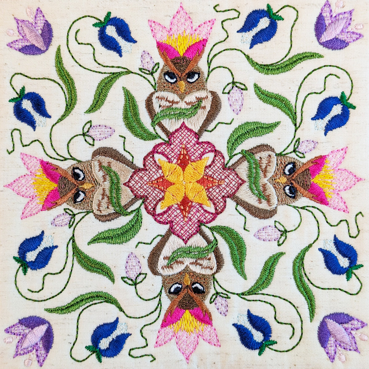 BOM Woodland Wonderland Quilt - Block 11 In the hoop machine embroidery designs