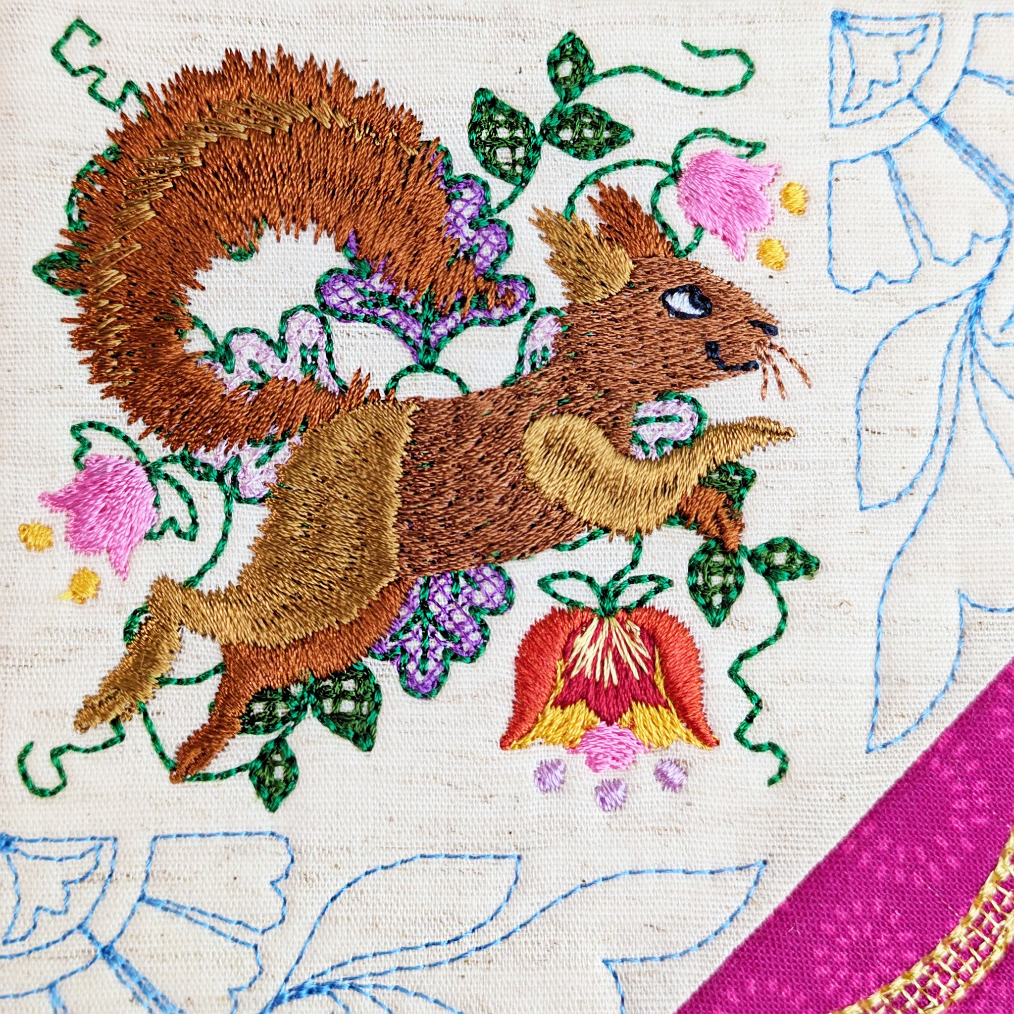 BOM Woodland Wonderland Quilt - Block 6 In the hoop machine embroidery designs