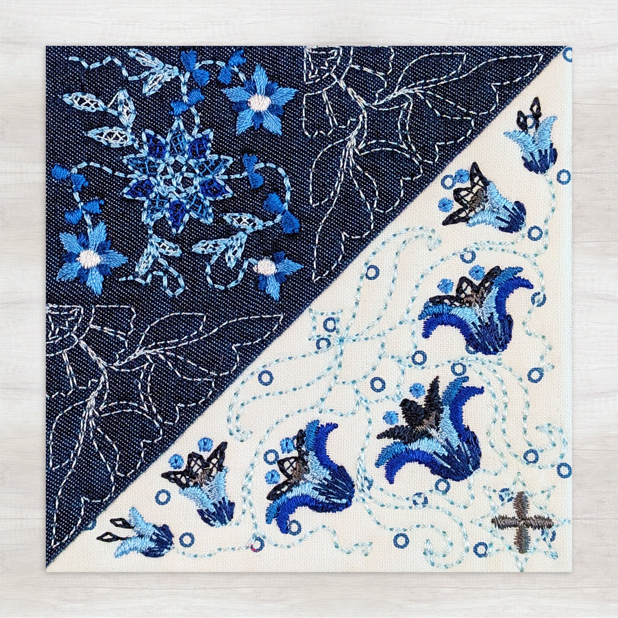 BOM Woodland Wonderland Quilt - Block 7 In the hoop machine embroidery designs
