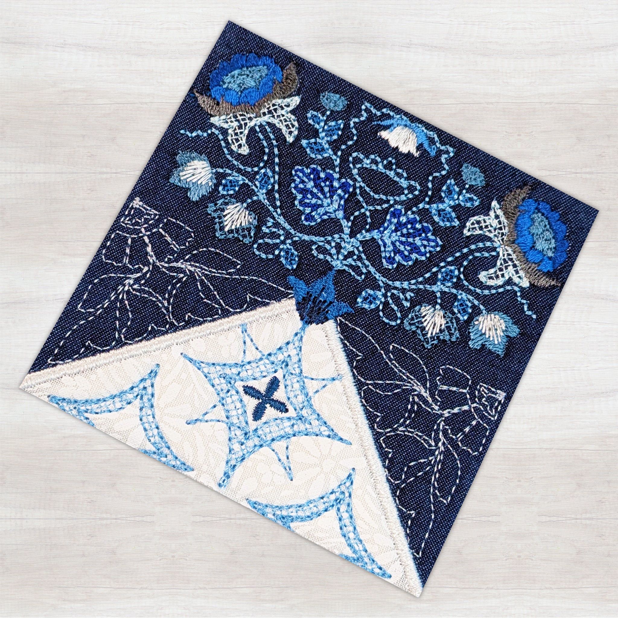BOM Woodland Wonderland Quilt - Block 8 In the hoop machine embroidery designs