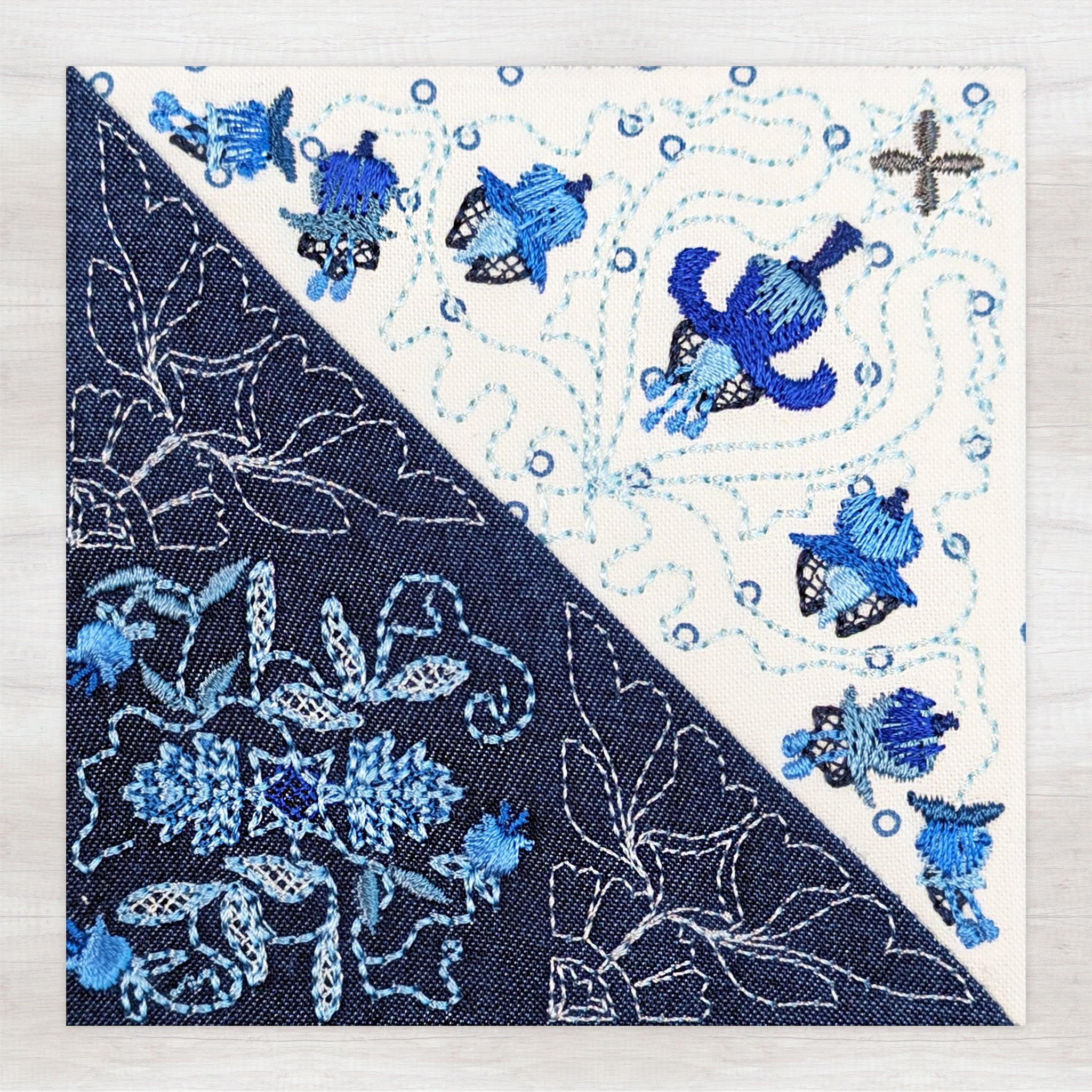 bom block 9 woodland wonderland sweet pea ith without optional animals