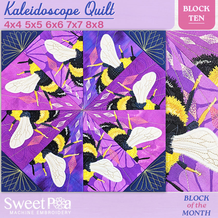 BOM Kaleidoscope Quilt - Block 10
