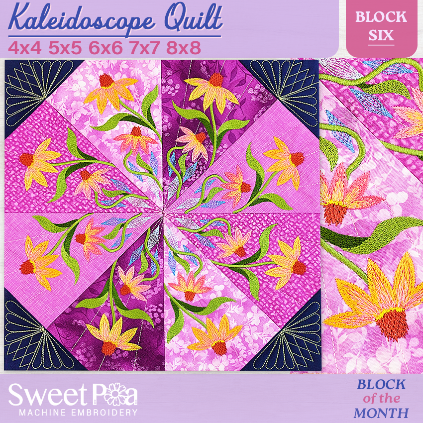 BOM Kaleidoscope Quilt - Block 6