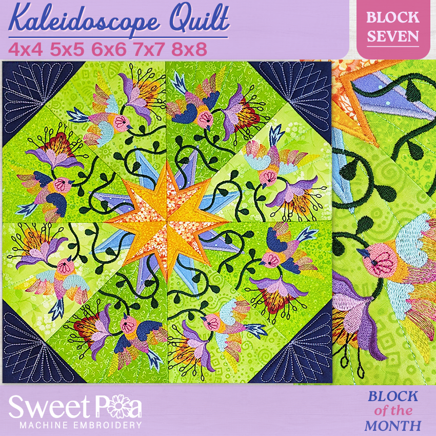BOM Kaleidoscope Quilt - Block 7