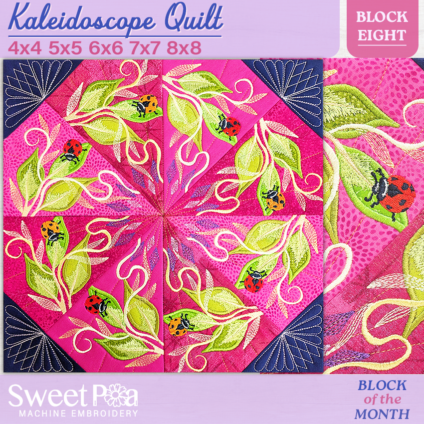 BOM Kaleidoscope Quilt - Block 8