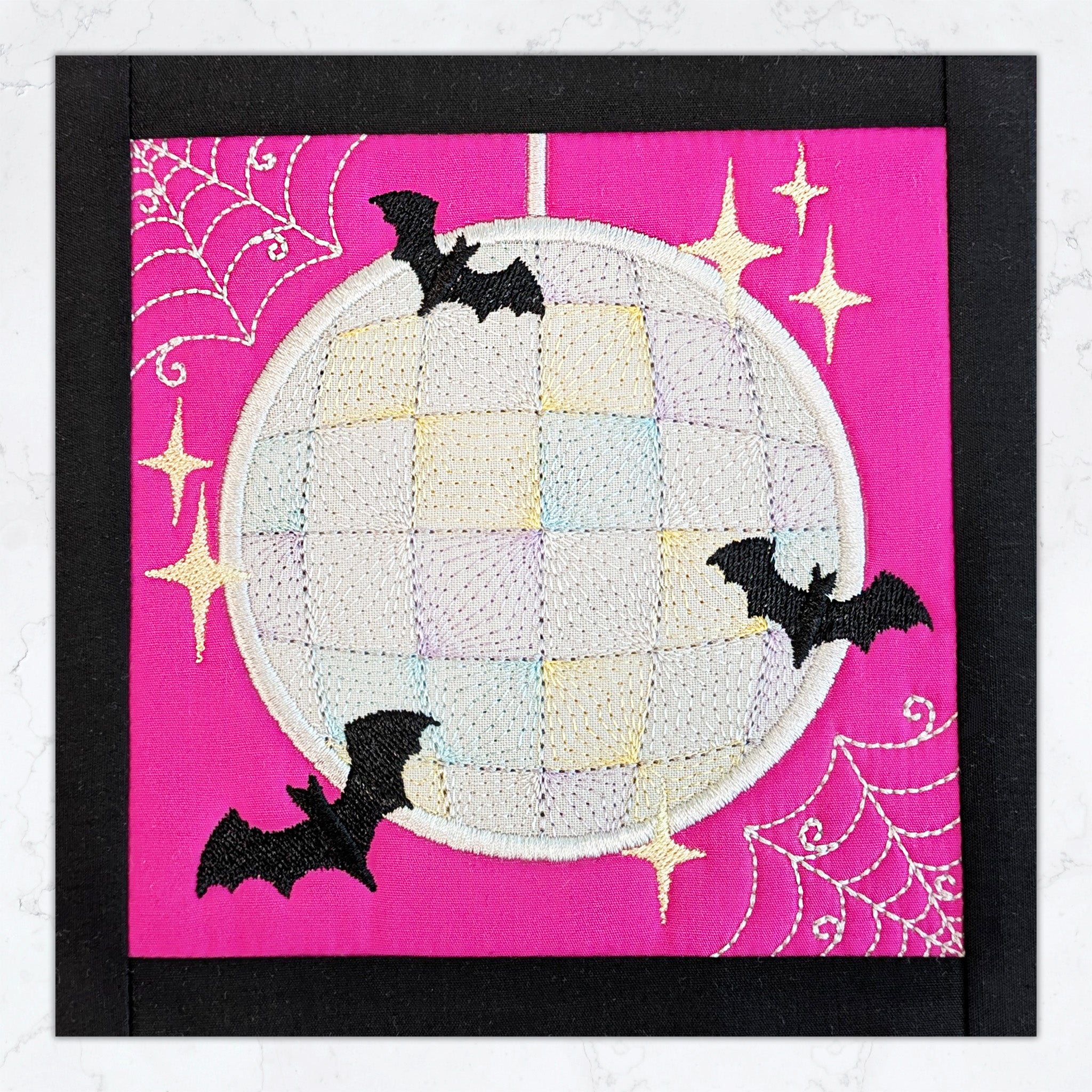 BOW Monster Dance Quilt - Block 11 In the hoop machine embroidery designs