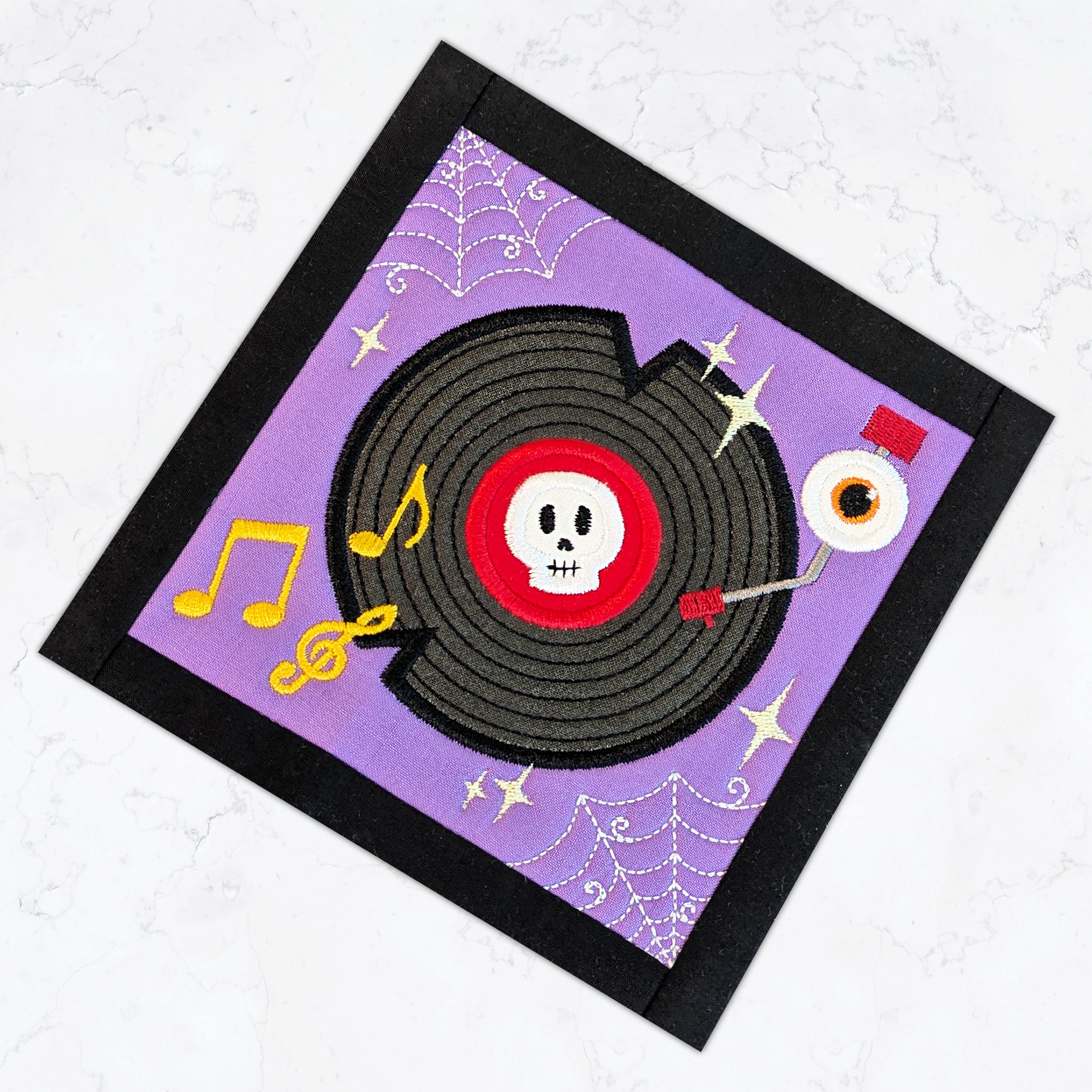 BOW Monster Dance Quilt - Block 5 In the hoop machine embroidery designs