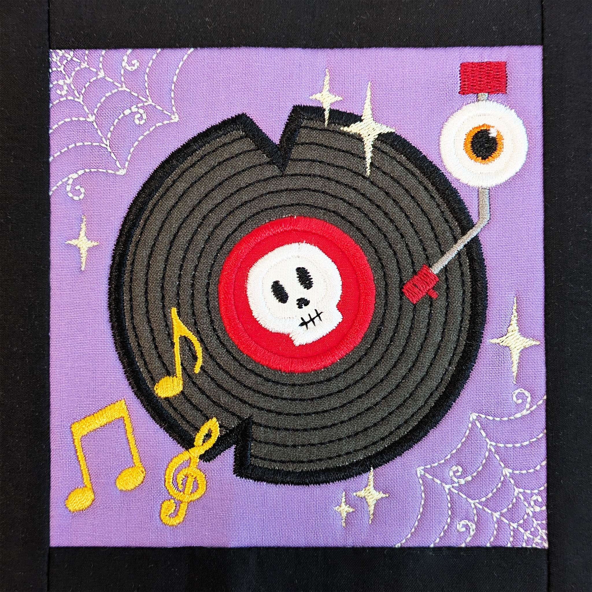 BOW Monster Dance Quilt - Block 5 In the hoop machine embroidery designs