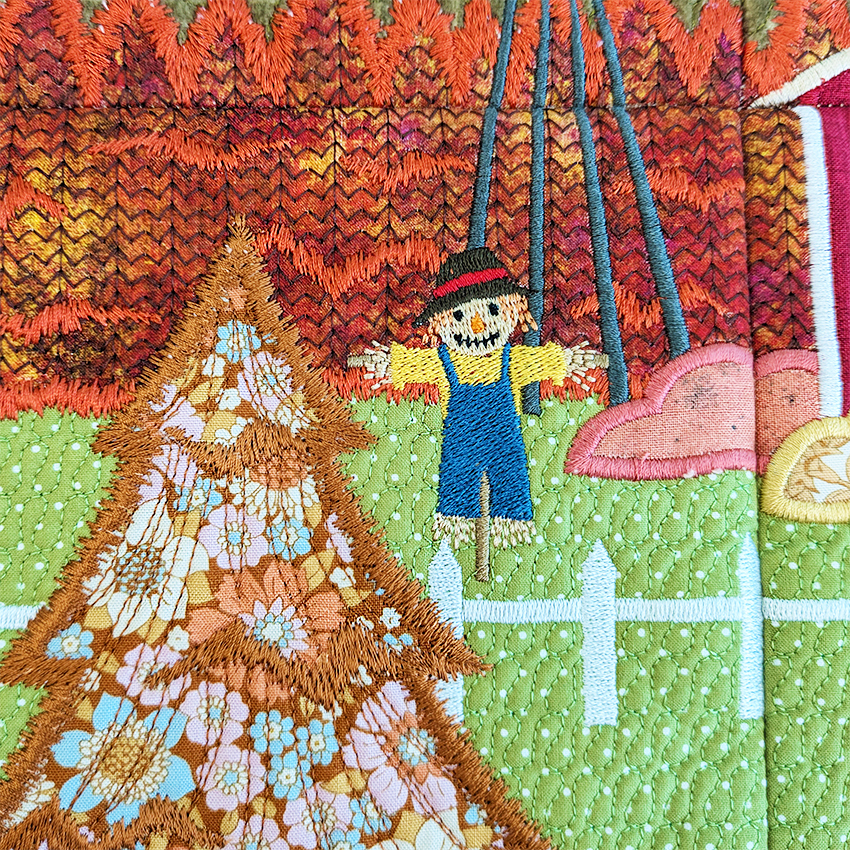 Barn Scene Mini Quilt or Hanger