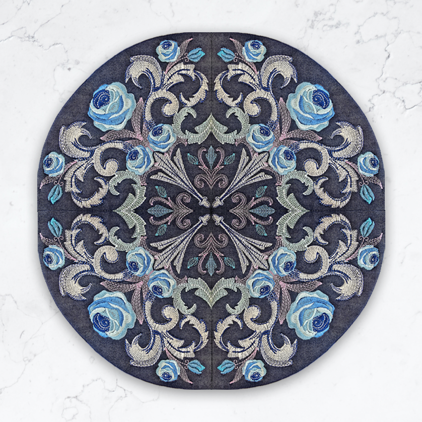 Baroque Roses Curved Add-on Block