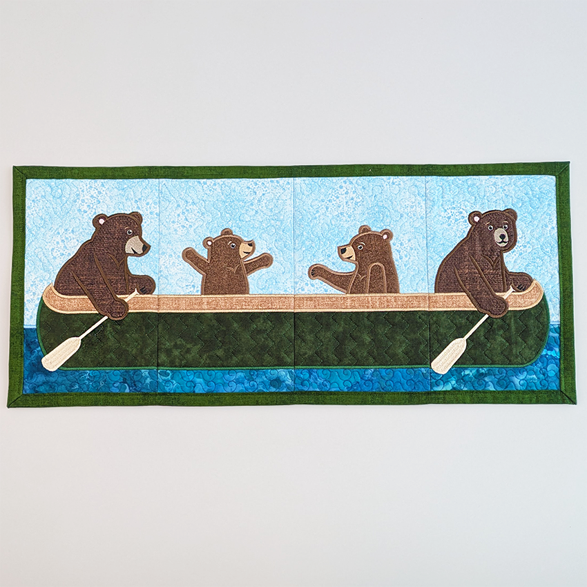 Bears Family Outing Table Runner