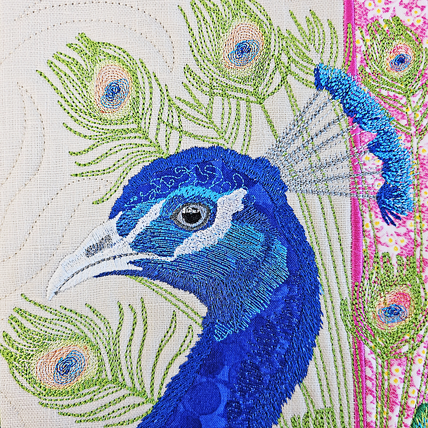 Beautiful Birds Table Runner In the hoop machine embroidery designs