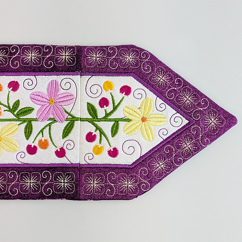 Blossoms and Berries Table Runner