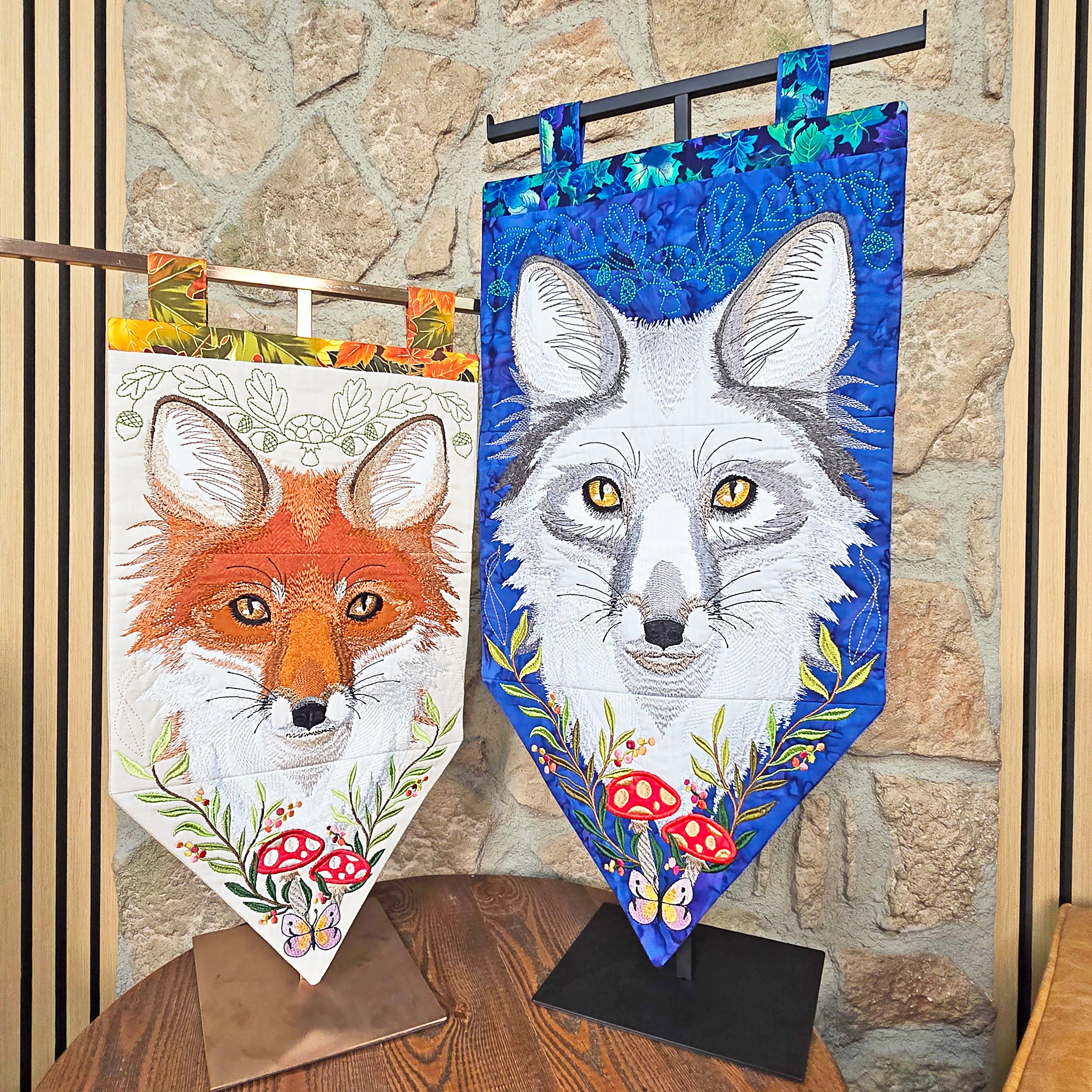 Fox Hanger In the hoop machine embroidery designs