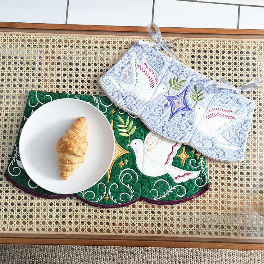 Christmas Dove Placemat