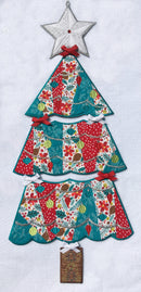 Christmas Tree Hanger 5x7 6x10 7x12 9.5x14 - Sweet Pea In The Hoop Machine Embroidery Design