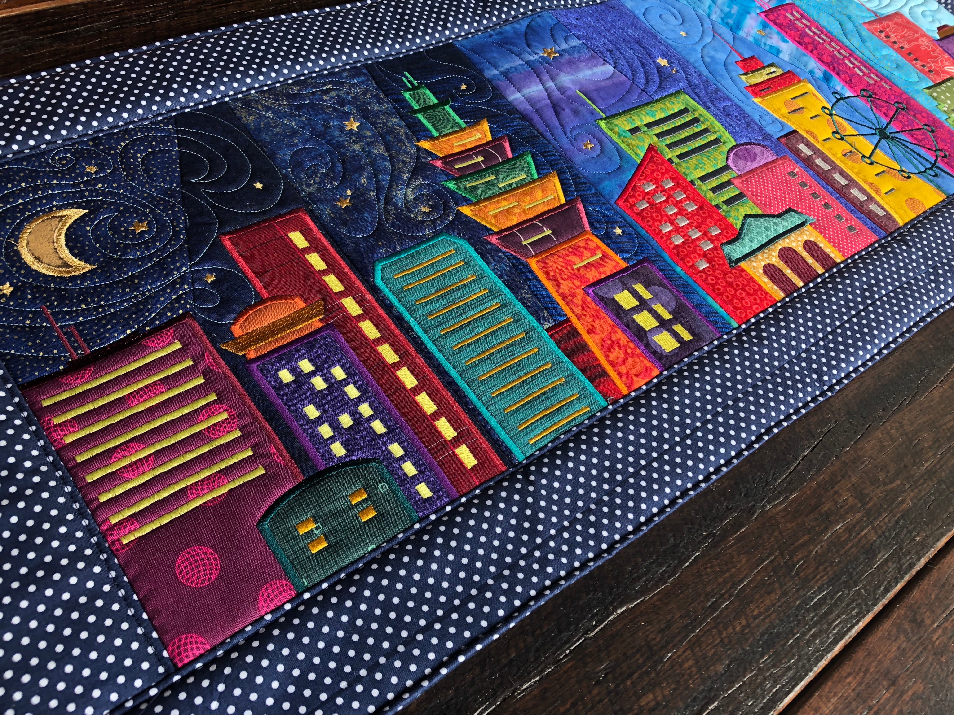 Cityscape Table Runner