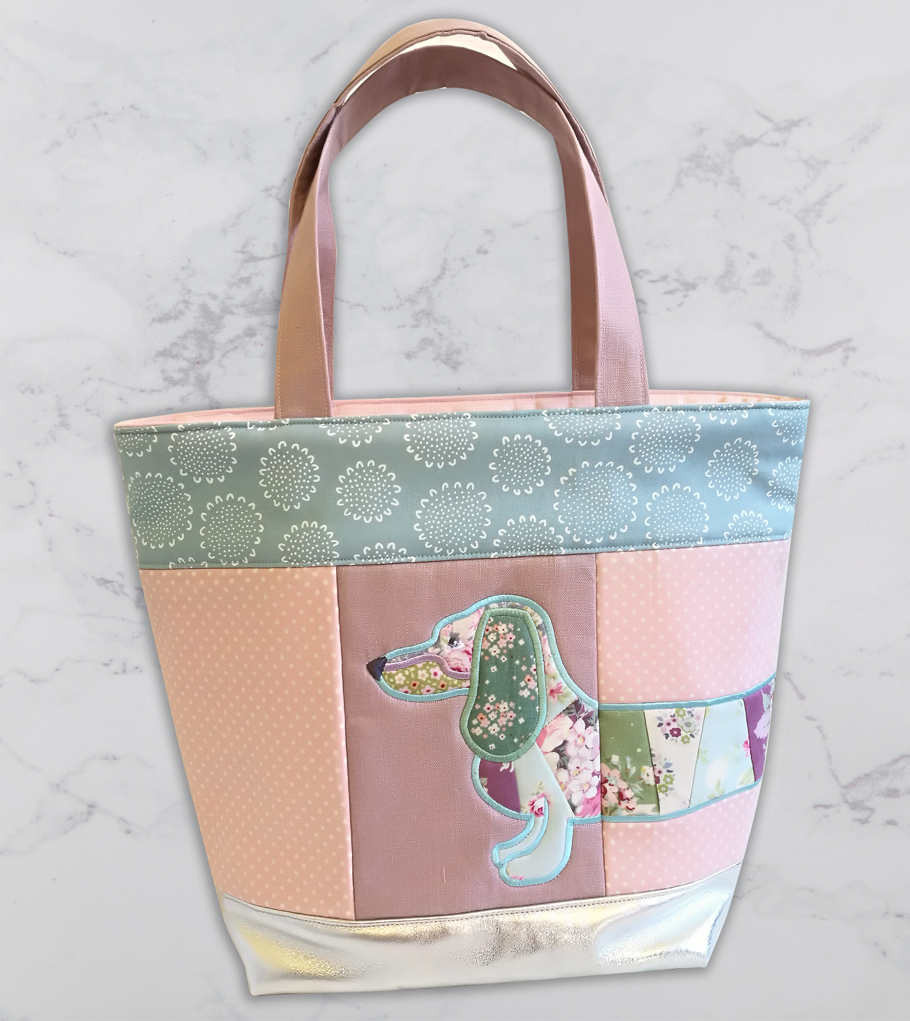 Dachshund Blocks and Tote Bag