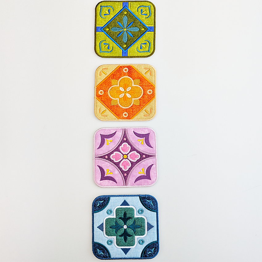 Decorative Tile Coasters