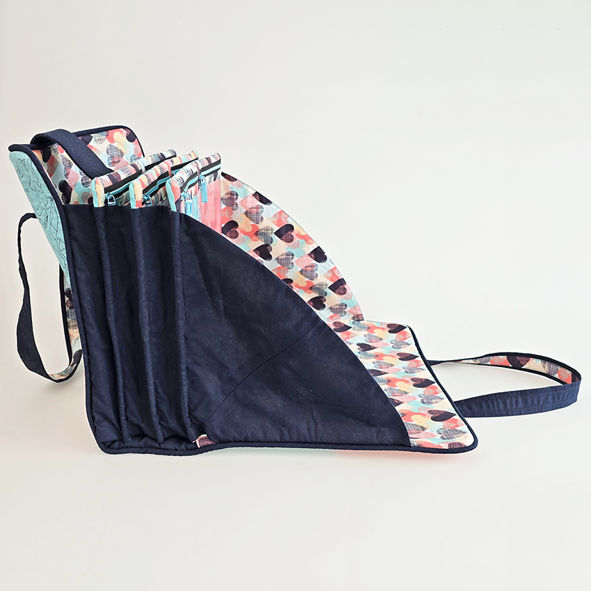 craft tote open side view