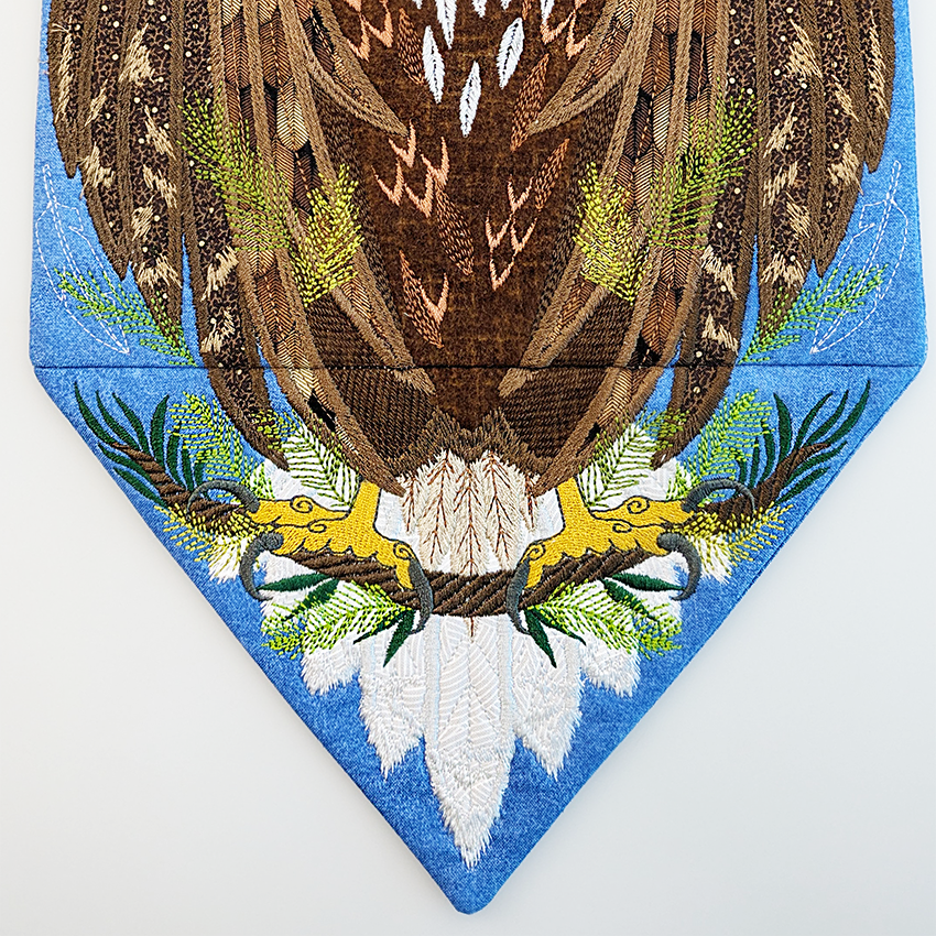 Eagle Hanger In the hoop machine embroidery designs