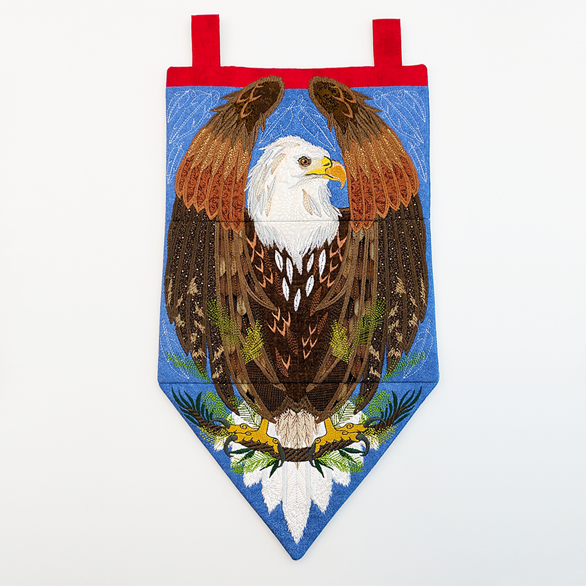Eagle Hanger In the hoop machine embroidery designs