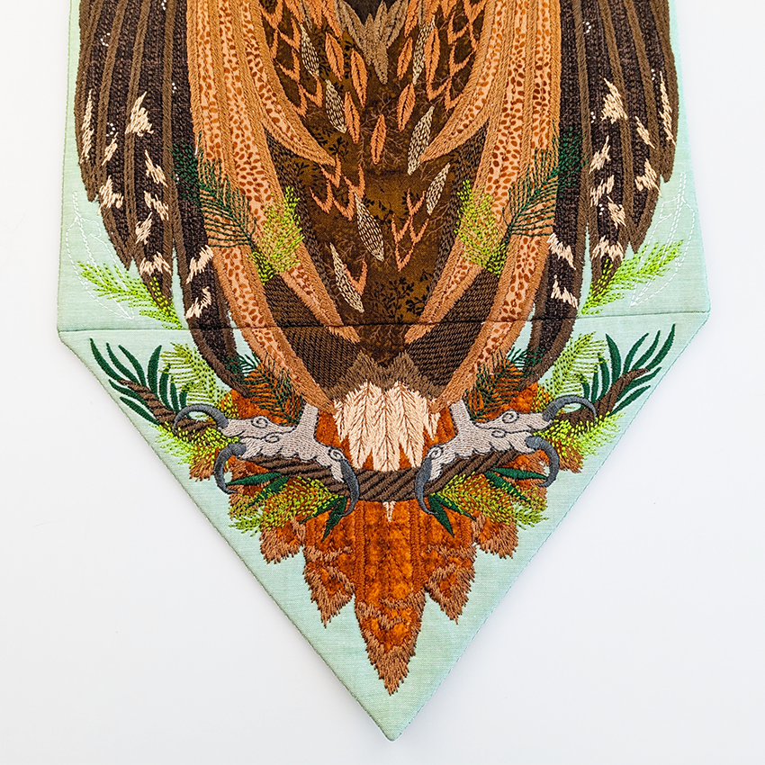 Eagle Hanger In the hoop machine embroidery designs