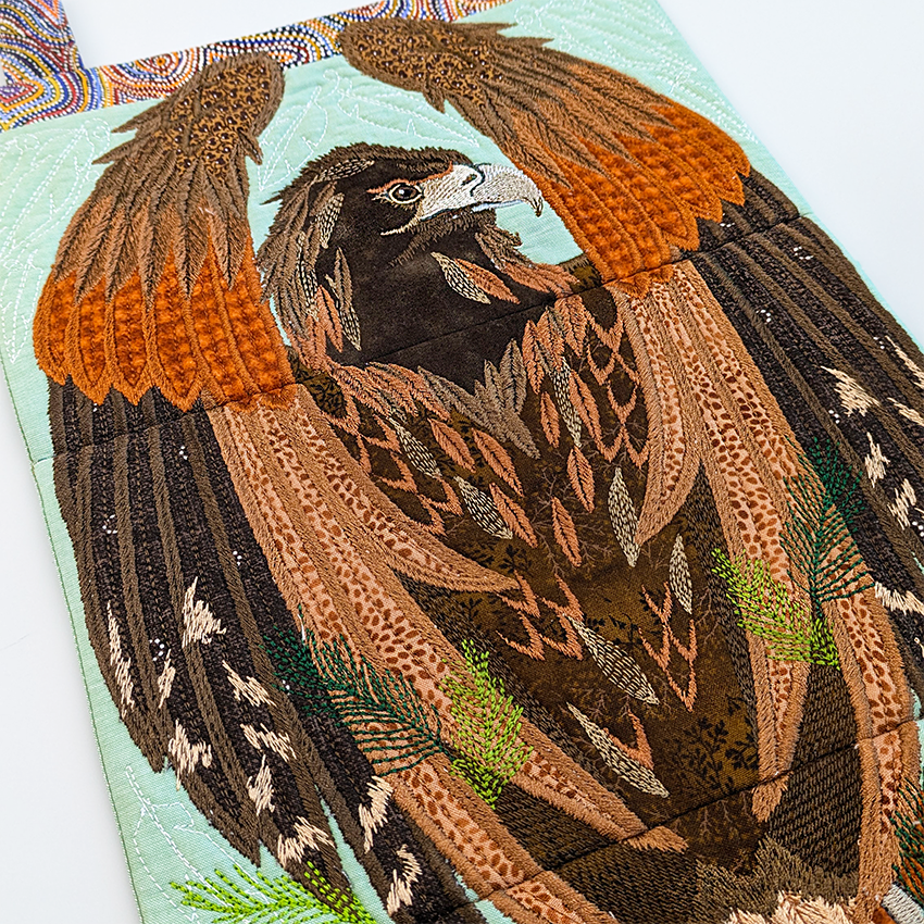 Eagle Hanger In the hoop machine embroidery designs