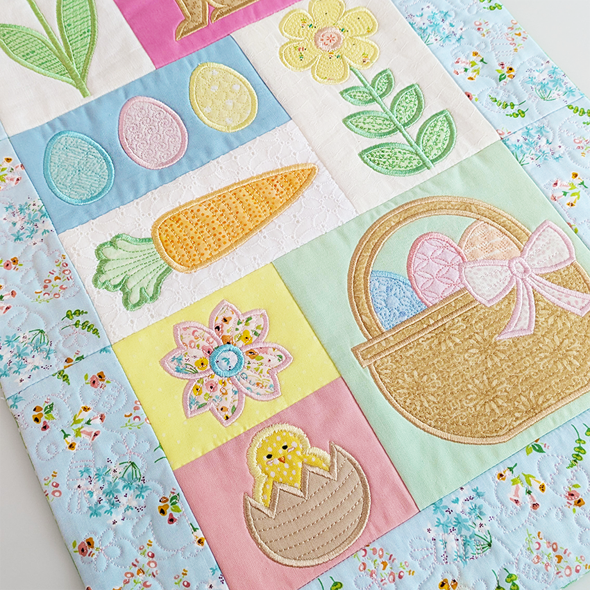 Easter Fun Hanger In the hoop machine embroidery designs