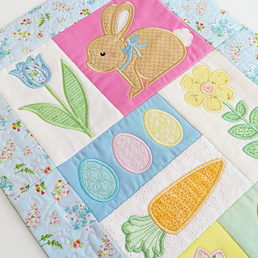 Easter Fun Hanger In the hoop machine embroidery designs