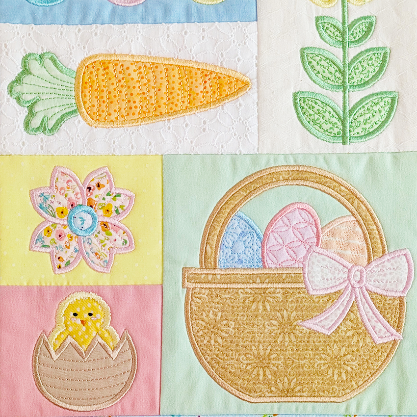 Easter Fun Hanger In the hoop machine embroidery designs