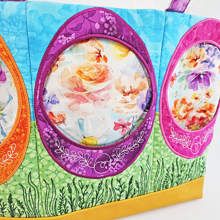 Easter Pocket Bag In the hoop machine embroidery designs