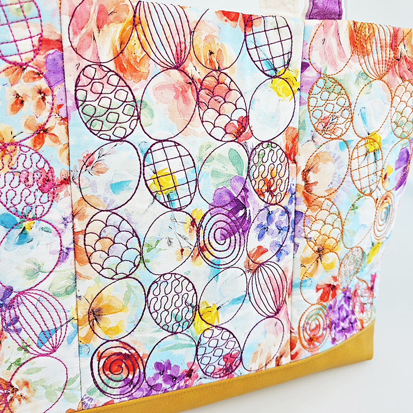 Easter Pocket Bag In the hoop machine embroidery designs