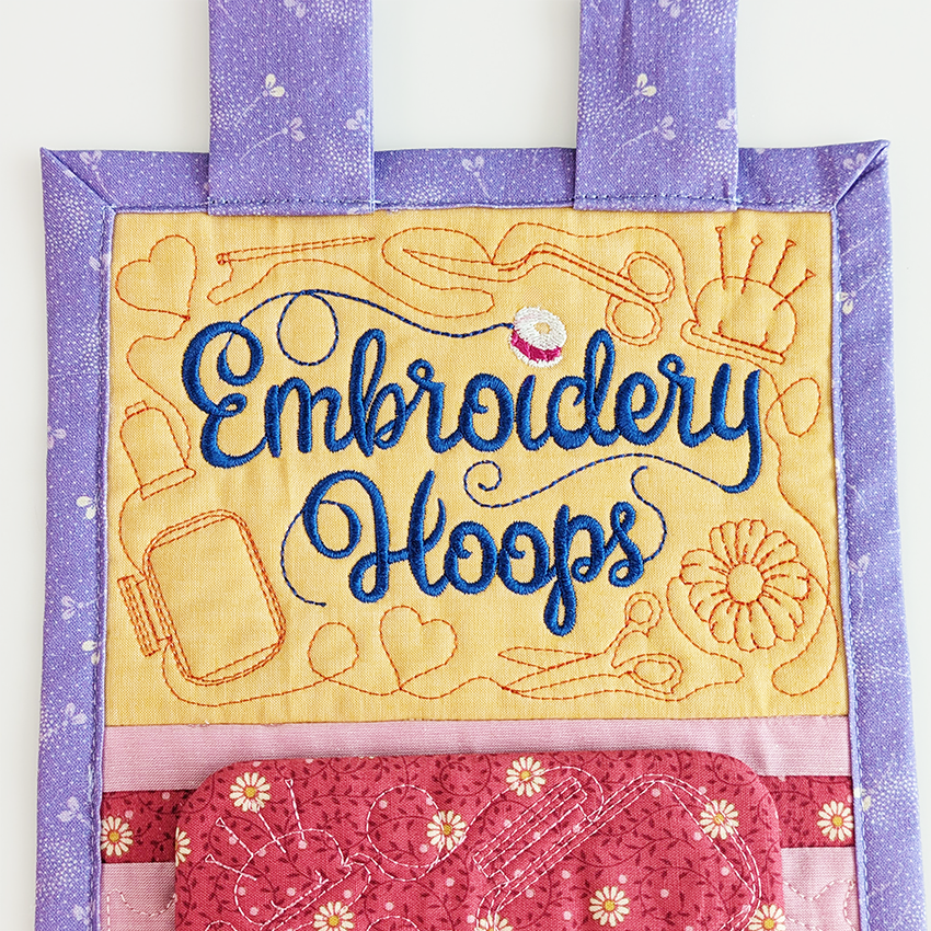 close up of included text 'embroidery hoops'