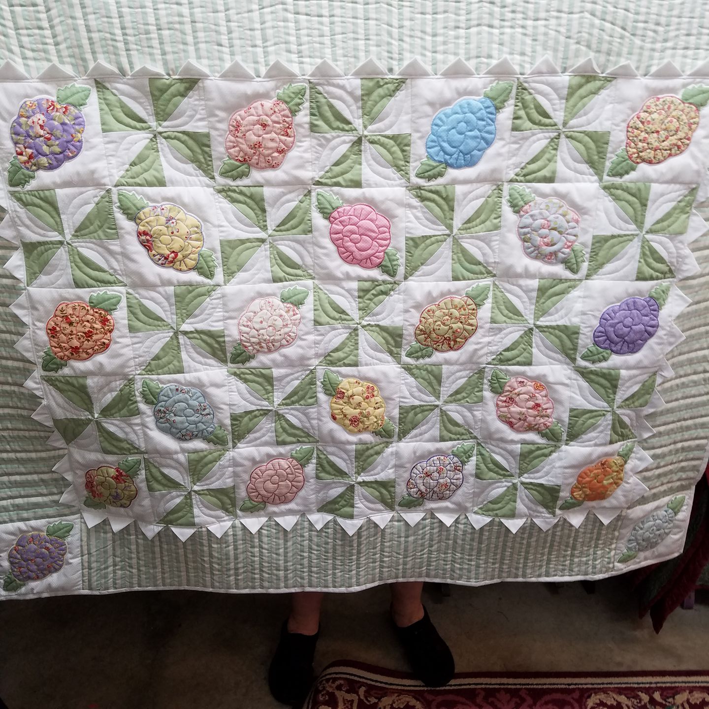 Teatime Table Runner and Mug Rugs Set 4x4 5x5 6x6 8x8