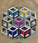 Cube Illusion Runner 5x7 6x10 - Sweet Pea In The Hoop Machine Embroidery Design