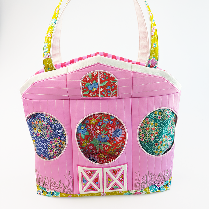 Farm Animal Pocket Bag In the hoop machine embroidery designs