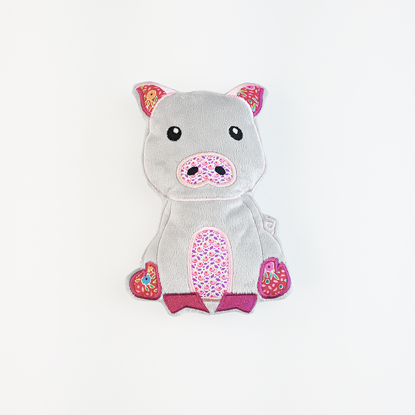 Farm Animal Pocket Bag In the hoop machine embroidery designs