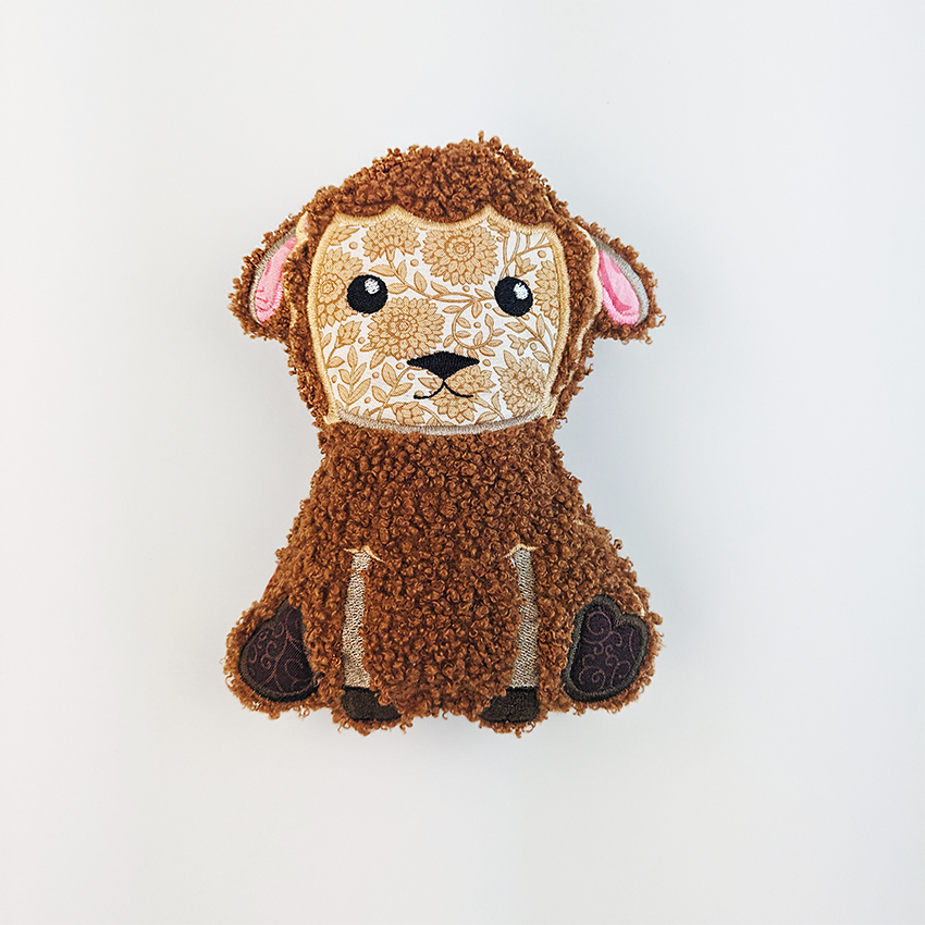 Farm Animal Pocket Bag In the hoop machine embroidery designs