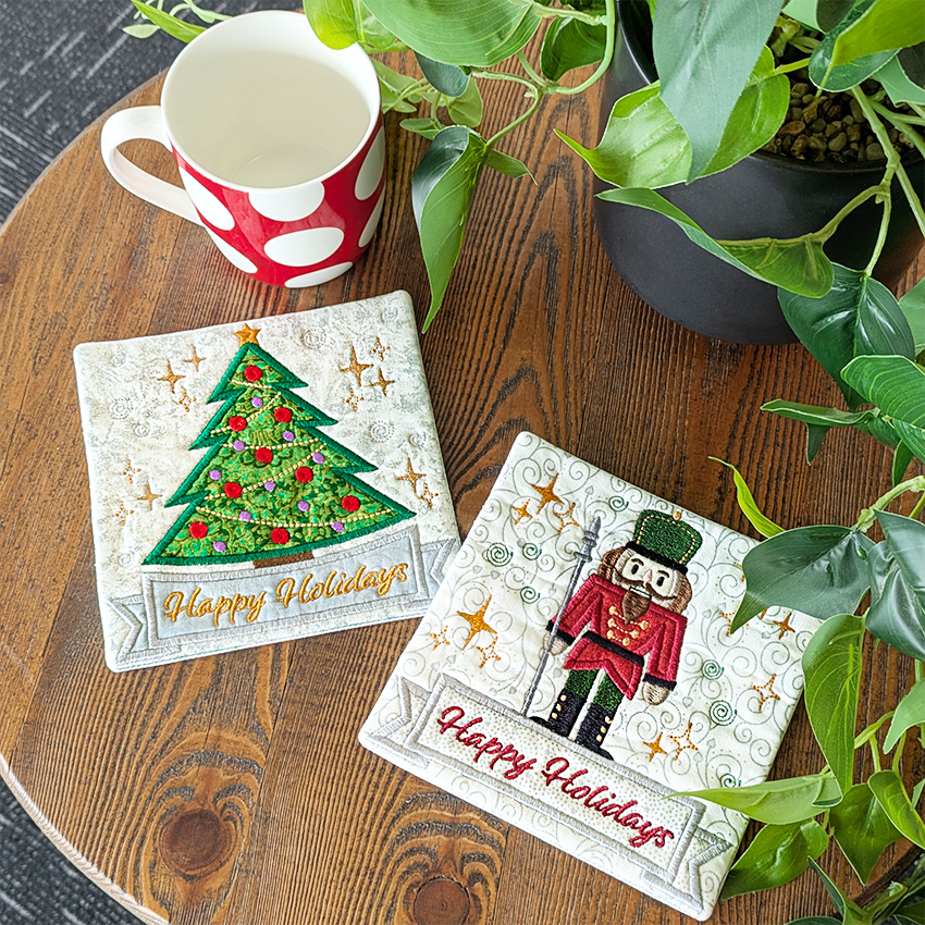 Festive Coasters or Applique