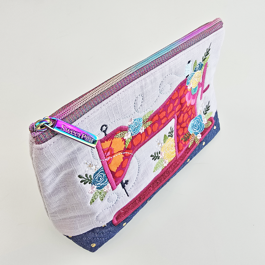 Floral Sewing Machine Purse