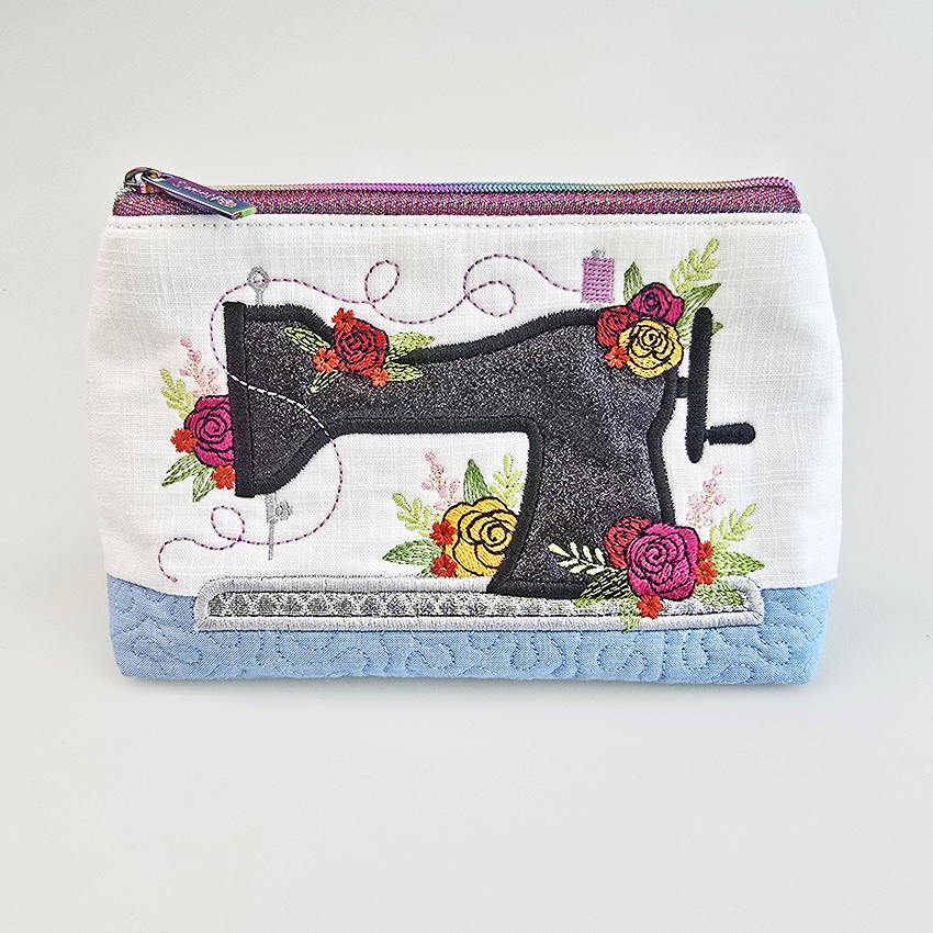 Floral Sewing Machine Purse