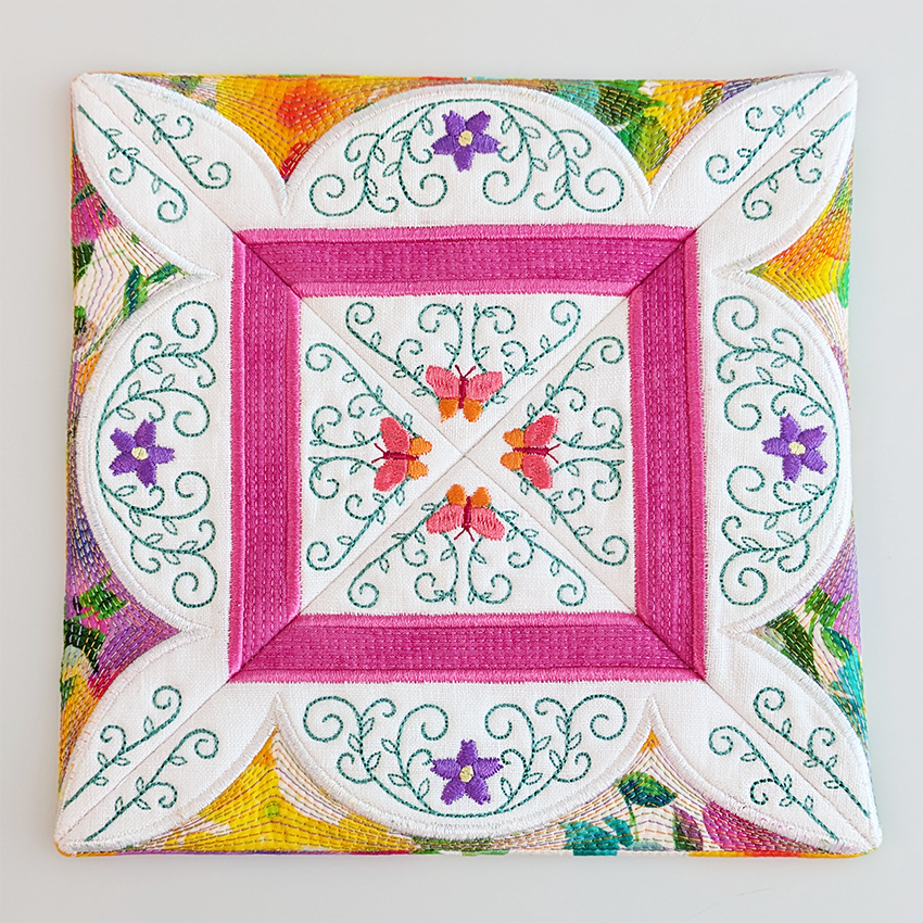 Flower Gallery Add-On Block In the hoop machine embroidery designs
